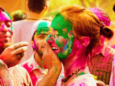 Holi festival celebrations in India